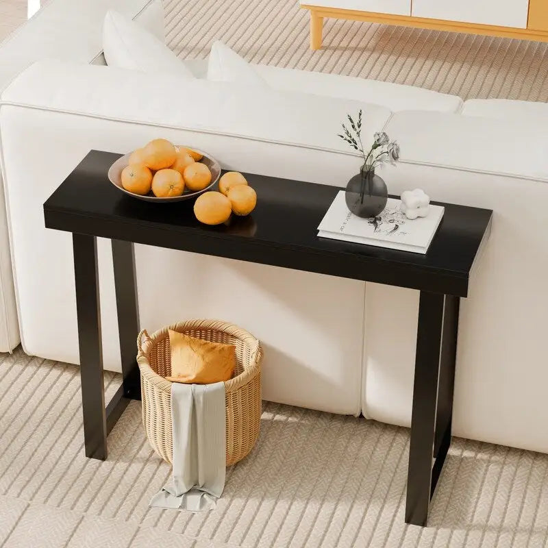 Mesa consola moderna de madera maciza para decorar la entrada o el pasillo