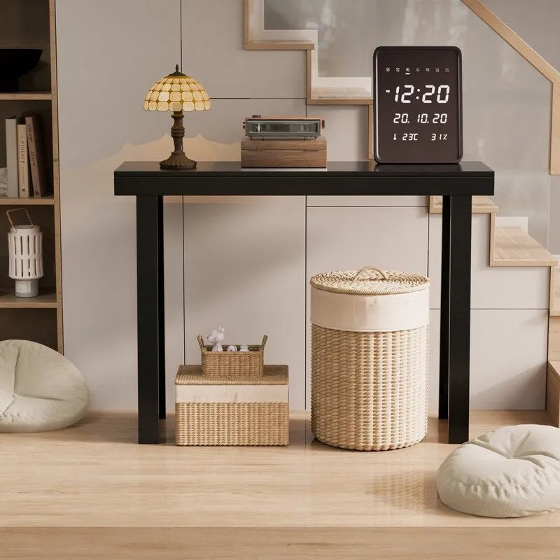 Mesa consola moderna de madera maciza para decorar la entrada o el pasillo