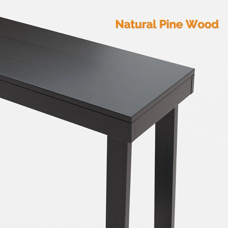Mesa consola moderna de madera maciza para decorar la entrada o el pasillo