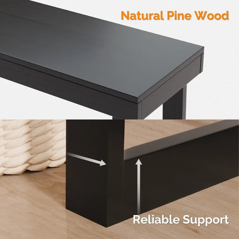 Mesa consola moderna de madera maciza para decorar la entrada o el pasillo