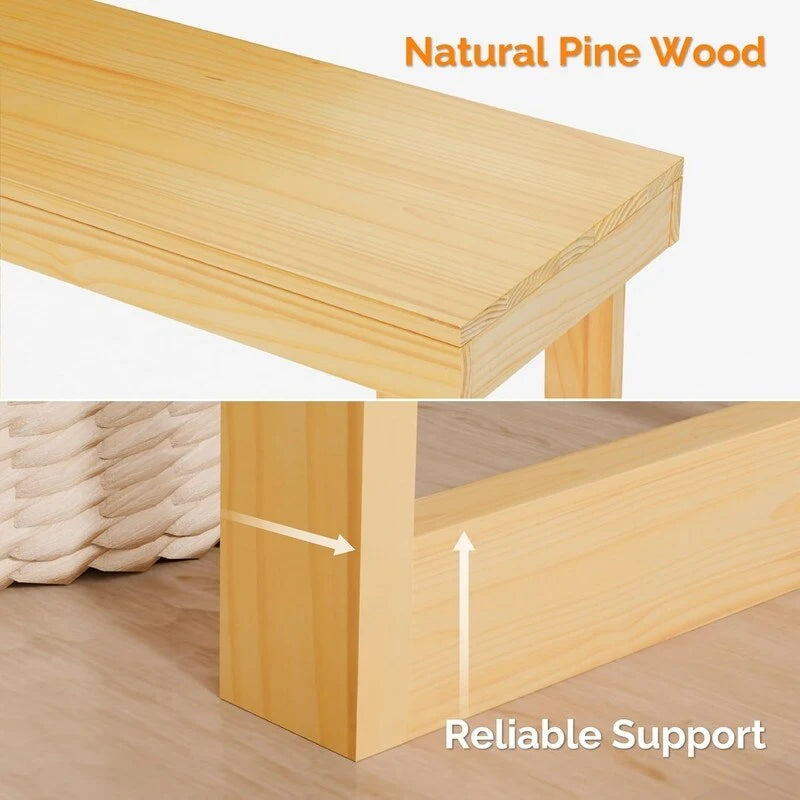 Mesa consola moderna de madera maciza para decorar la entrada o el pasillo