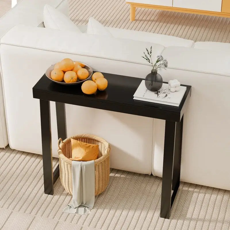 Mesa consola moderna de madera maciza para decorar la entrada o el pasillo