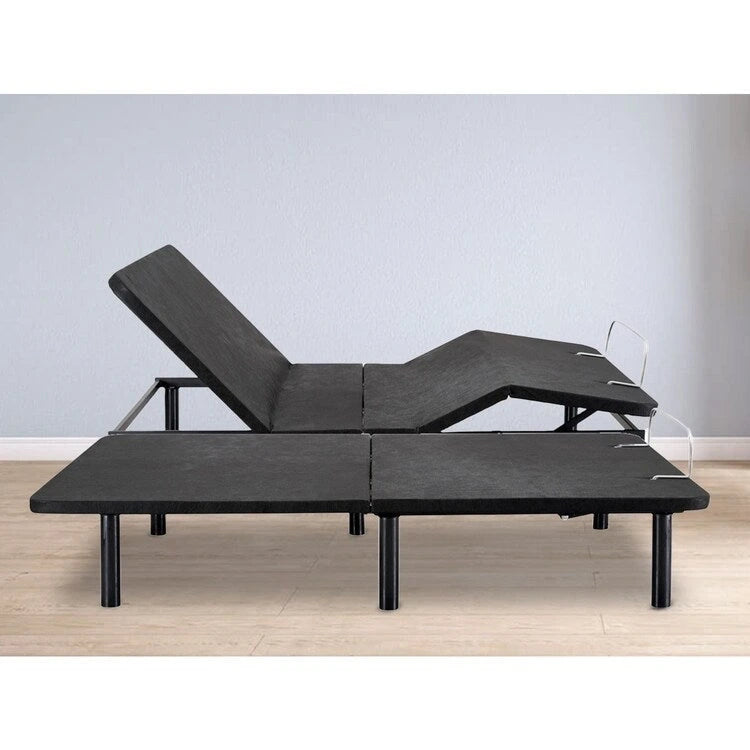 Cadre de lit réglable Serenity pour un sommeil profond, avec inclinaison de la tête et des pieds, 7 positions réglables et télécommande sans fil