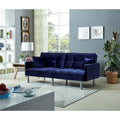 75.6 Schönes Schlafsofa aus Samt, umwandelbar, Futon-Loveseat