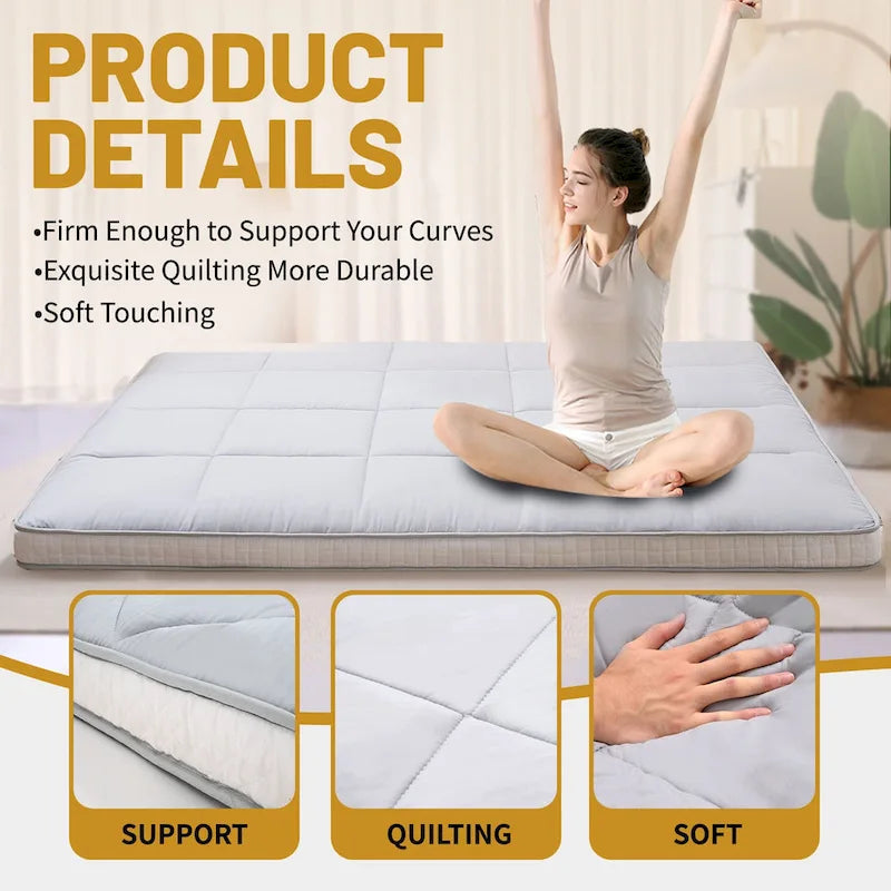 Japanische Rollmatratze (Futon) mit Aufbewahrungstasche