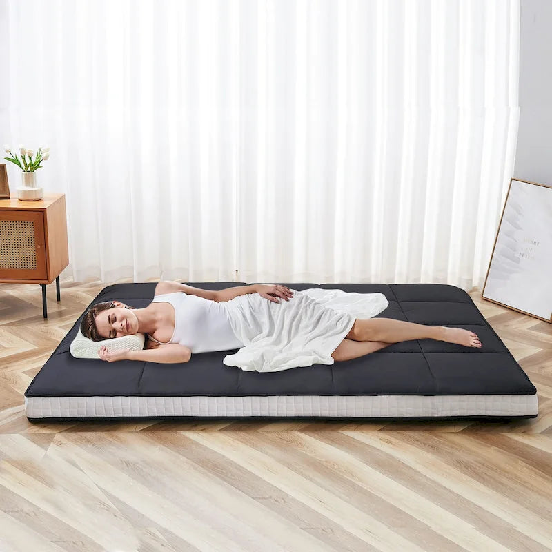 Japanische Rollmatratze (Futon) mit Aufbewahrungstasche