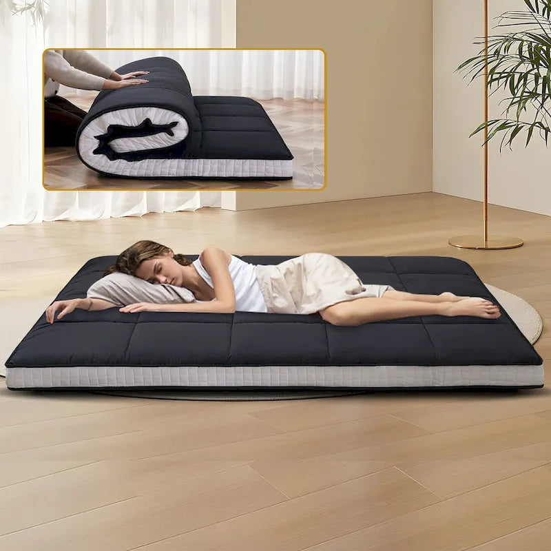 Japanische Rollmatratze (Futon) mit Aufbewahrungstasche