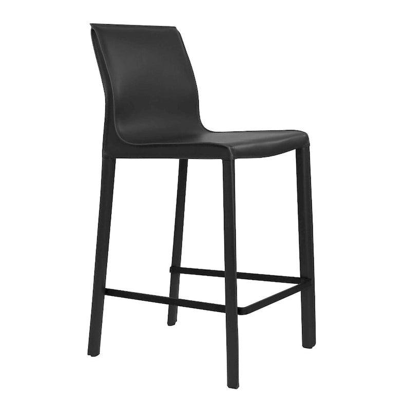 Taburete moderno de cuero para barra