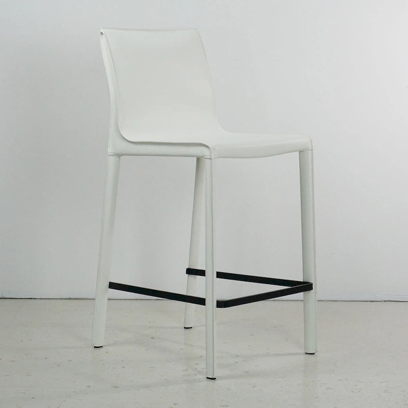Taburete moderno de cuero para barra