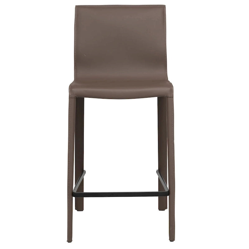 Taburete moderno de cuero para barra