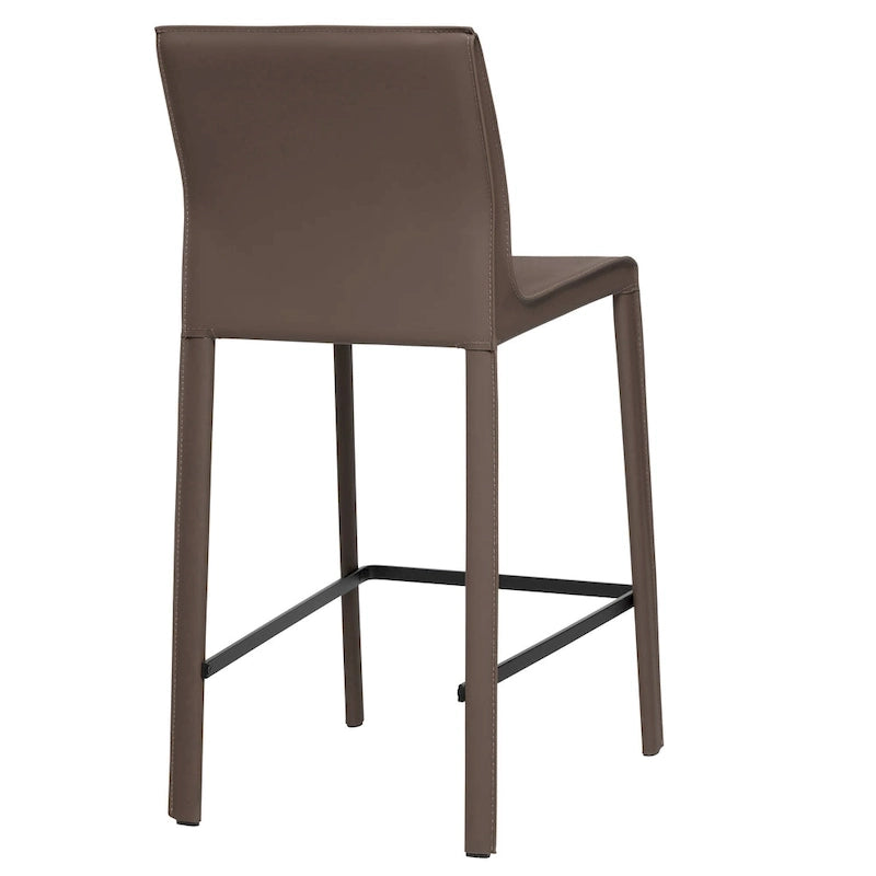 Taburete moderno de cuero para barra