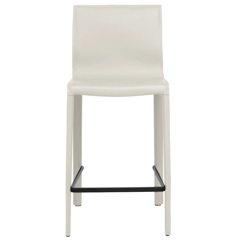 Taburete moderno de cuero para barra
