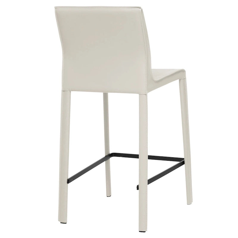 Taburete moderno de cuero para barra