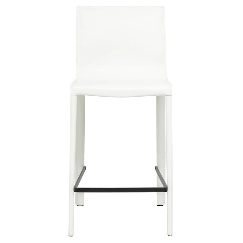 Taburete moderno de cuero para barra