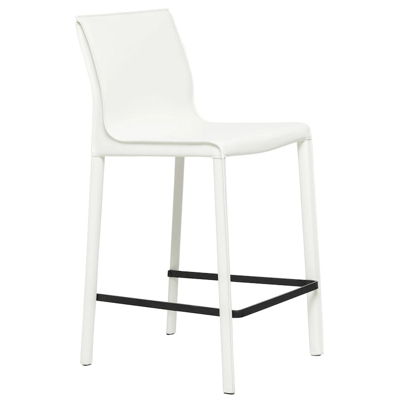 Taburete moderno de cuero para barra