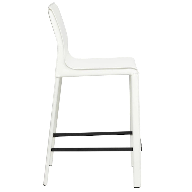 Taburete moderno de cuero para barra