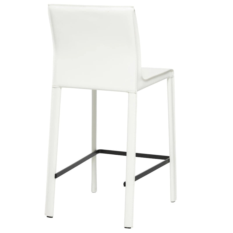 Taburete moderno de cuero para barra