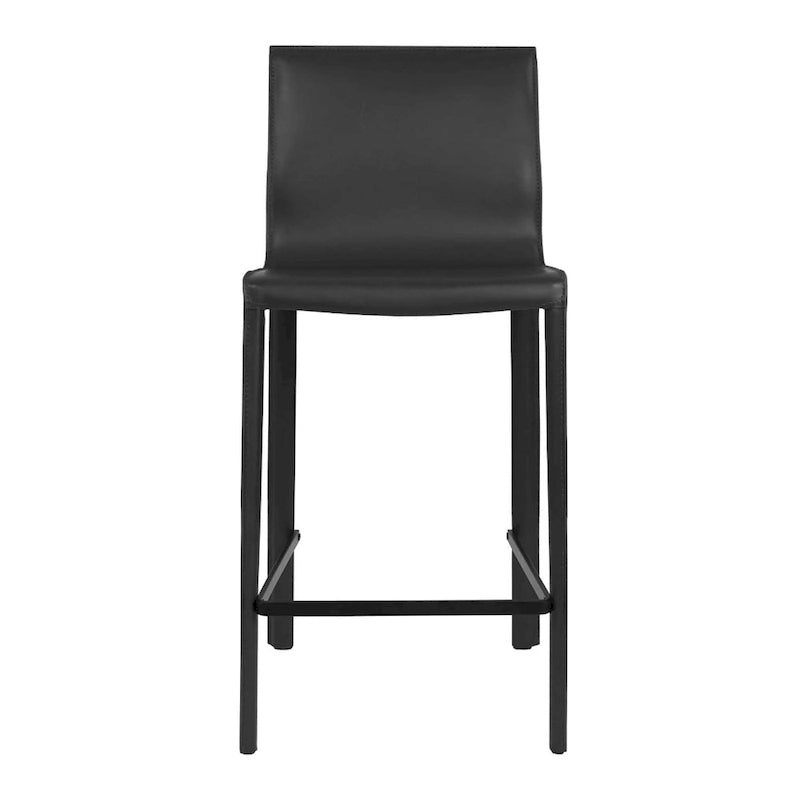 Taburete moderno de cuero para barra