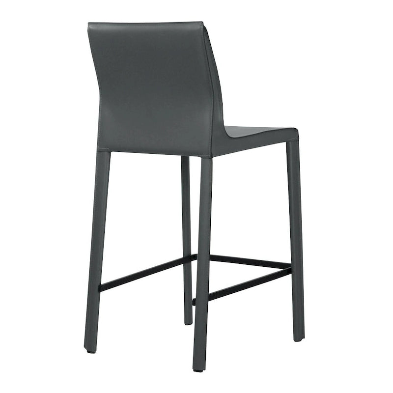 Taburete moderno de cuero para barra