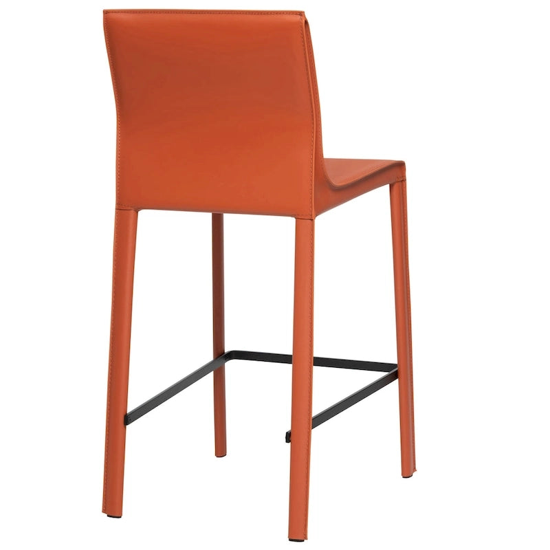 Taburete moderno de cuero para barra
