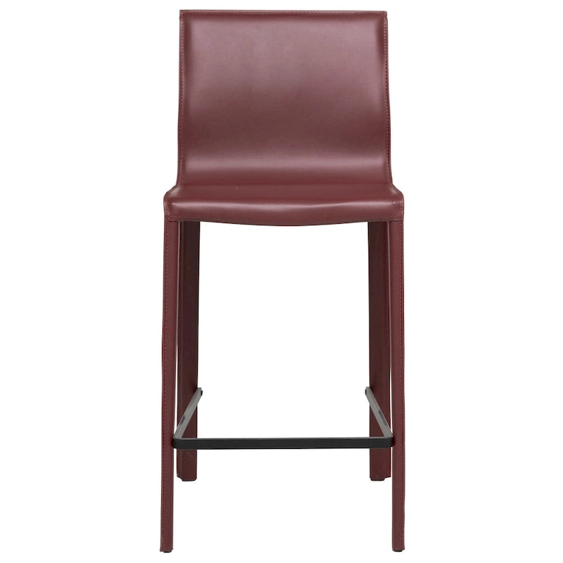 Taburete moderno de cuero para barra