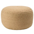 Runder Sitzpouf aus Polyester für drinnen und draußen - 18X18X12