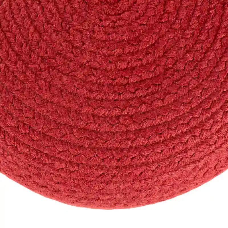 Runder Sitzpouf aus Polyester für drinnen und draußen - 18X18X12