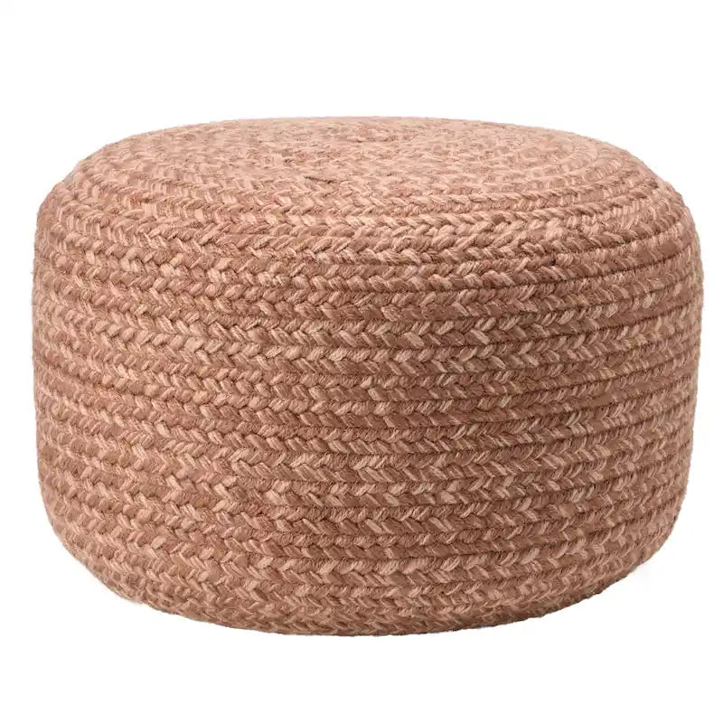 Runder Sitzpouf aus Polyester für drinnen und draußen - 18X18X12