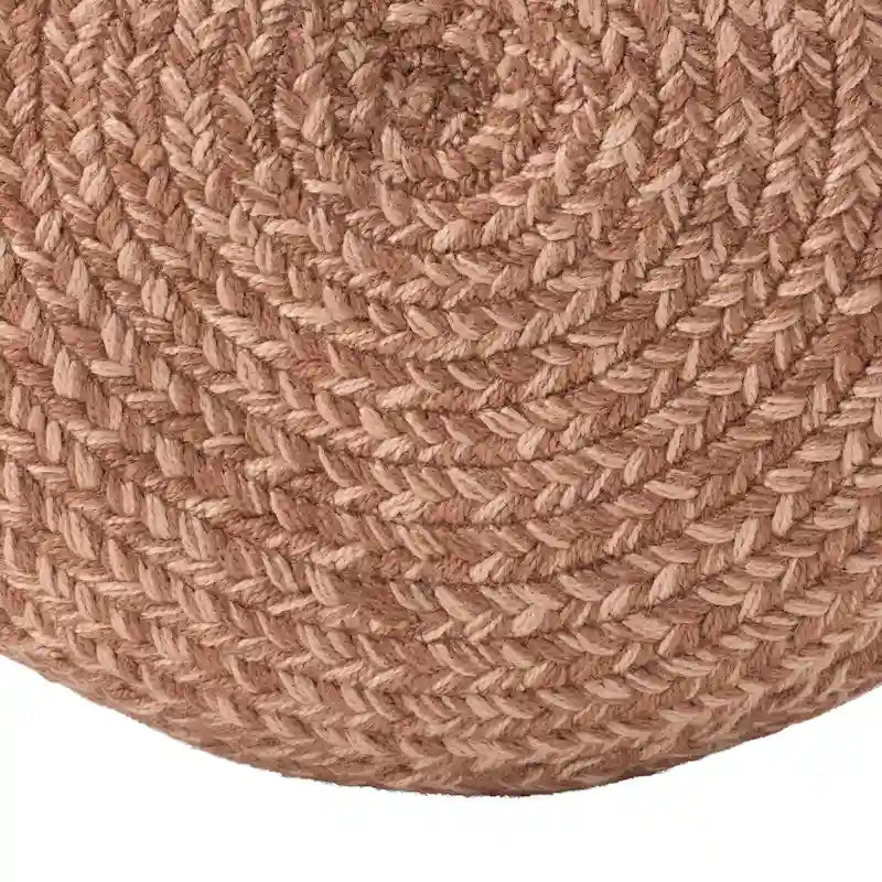 Runder Sitzpouf aus Polyester für drinnen und draußen - 18X18X12