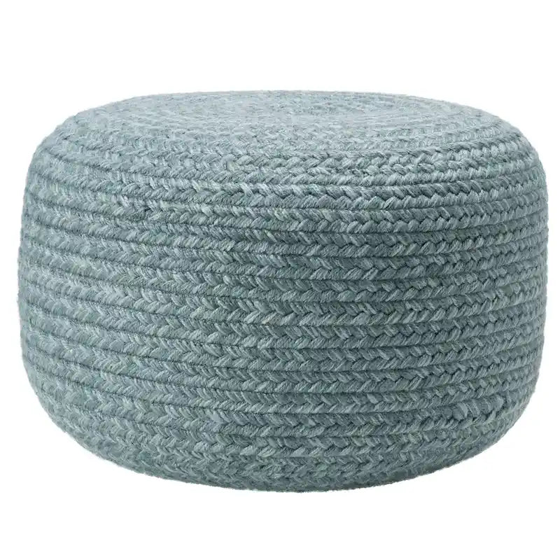 Runder Sitzpouf aus Polyester für drinnen und draußen - 18X18X12