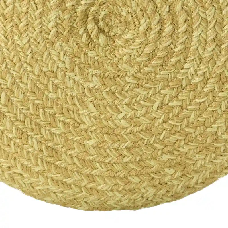 Runder Sitzpouf aus Polyester für drinnen und draußen - 18X18X12