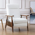 Fauteuil inclinable à dossier basculant en bois rembourré