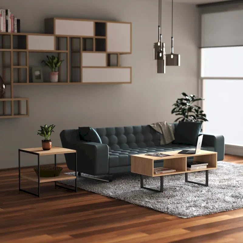 Couchtisch im Industriestil