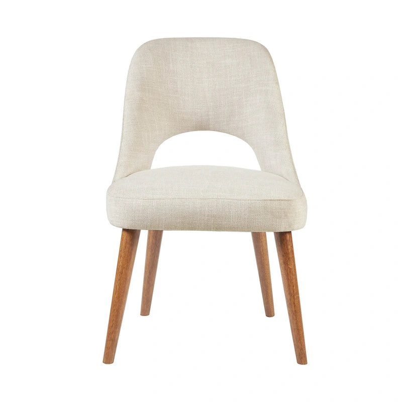 Chaises de salle à manger rembourrées avec dossier ajouré (lot de 2)