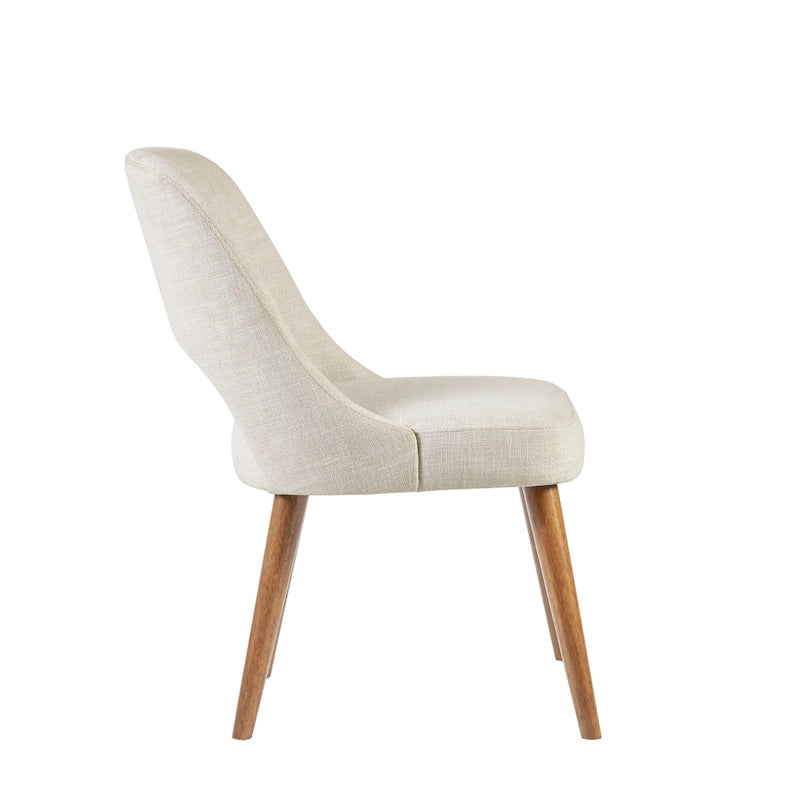 Chaises de salle à manger rembourrées avec dossier ajouré (lot de 2)
