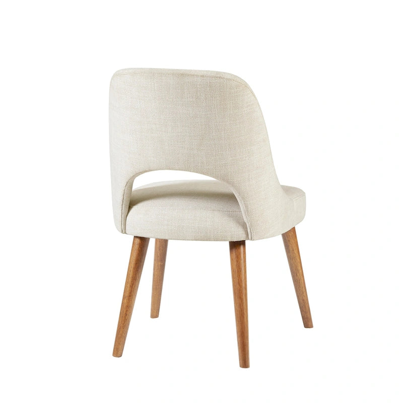 Chaises de salle à manger rembourrées avec dossier ajouré (lot de 2)