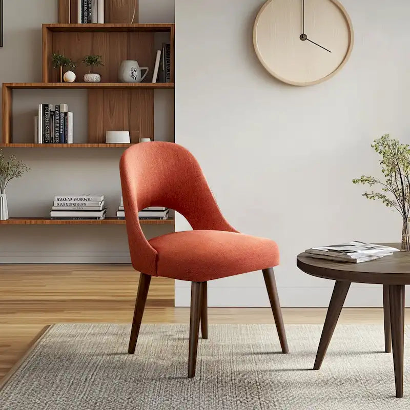 Chaises de salle à manger rembourrées avec dossier ajouré (lot de 2)