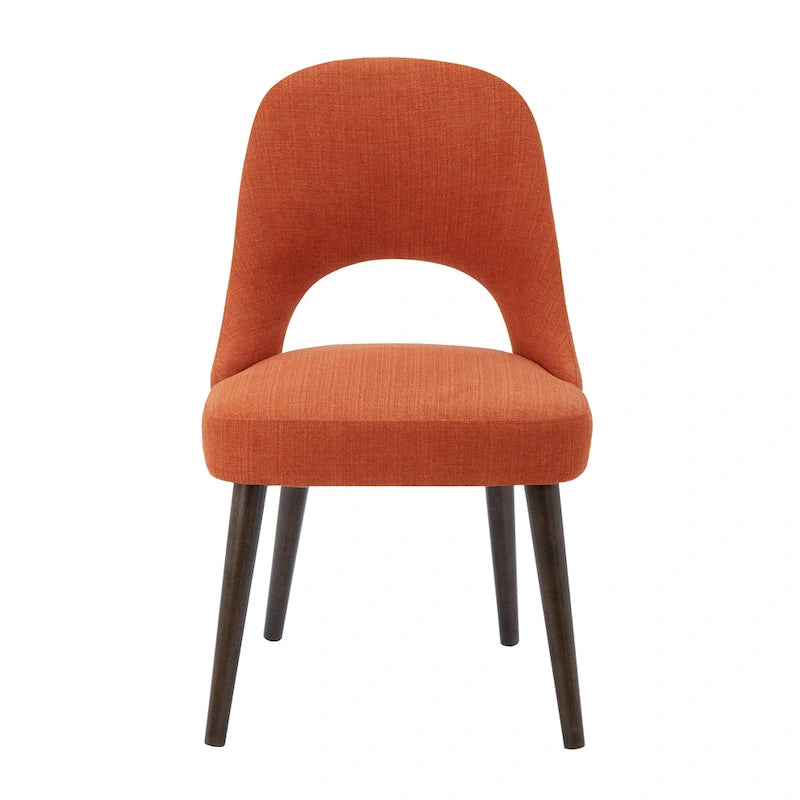 Chaises de salle à manger rembourrées avec dossier ajouré (lot de 2)