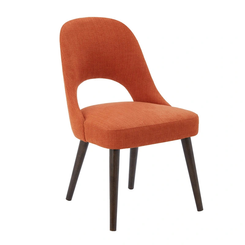 Chaises de salle à manger rembourrées avec dossier ajouré (lot de 2)