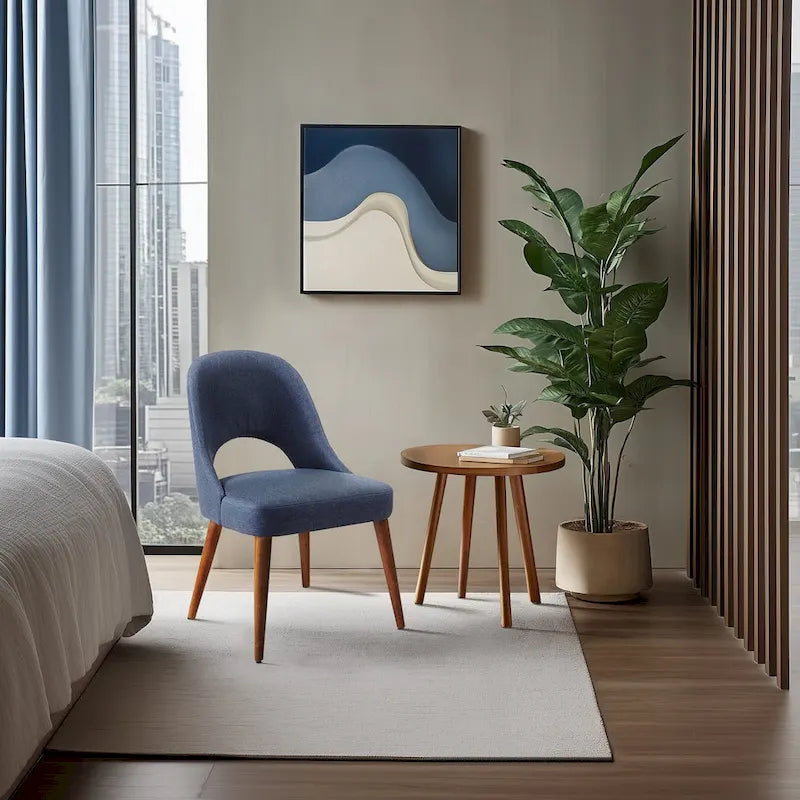 Chaises de salle à manger rembourrées avec dossier ajouré (lot de 2)