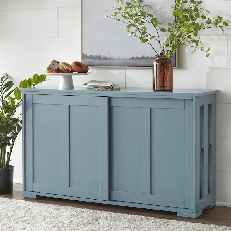 Buffet/enfilade empilable à portes coulissantes