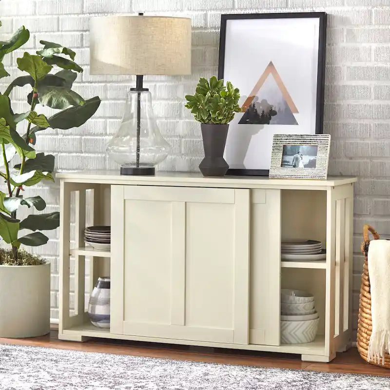Stapelbares Buffet/Sideboard mit Schiebetüren