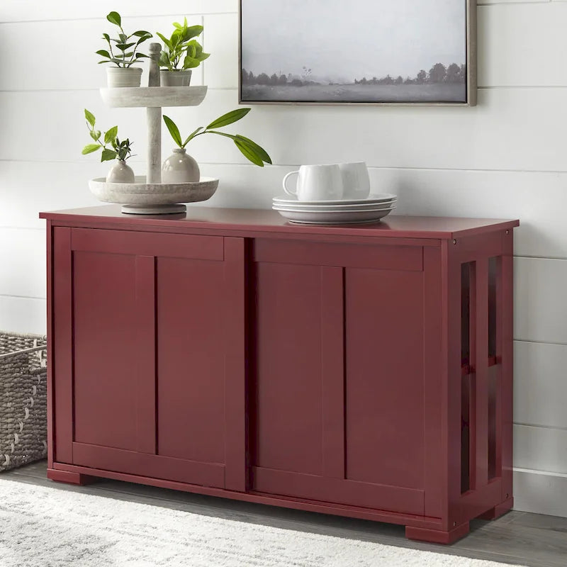 Stapelbares Buffet/Sideboard mit Schiebetüren
