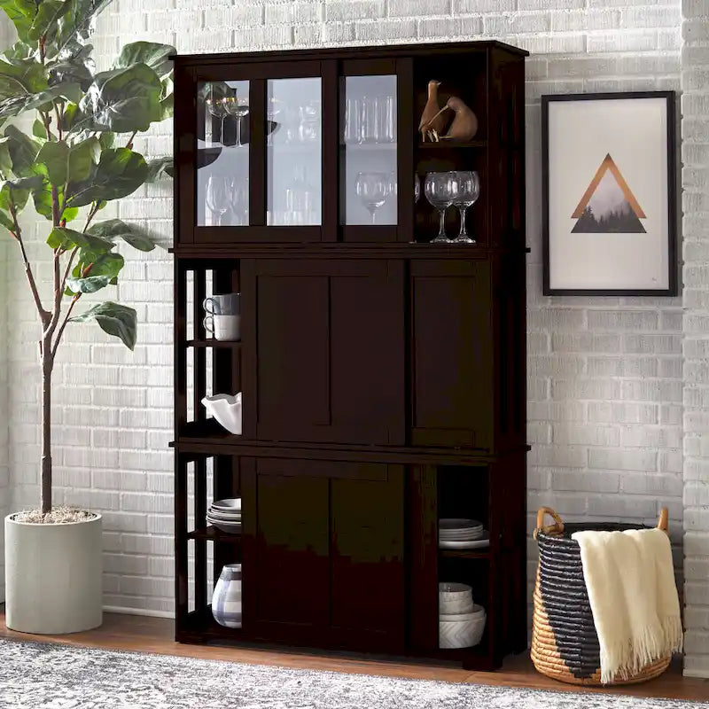 Stapelbares Buffet/Sideboard mit Schiebetüren