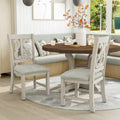 Chaises de salle à manger en bois style champêtre Sylmer (lot de 2)
