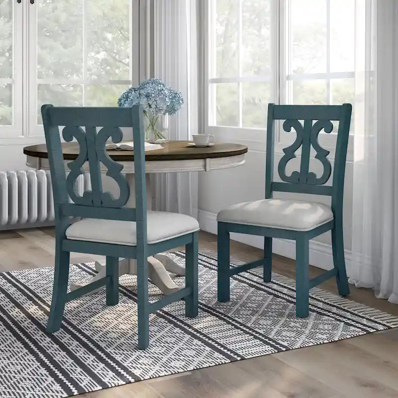 Sylmer Esszimmerstühle aus Holz im Landhausstil (2er-Set)