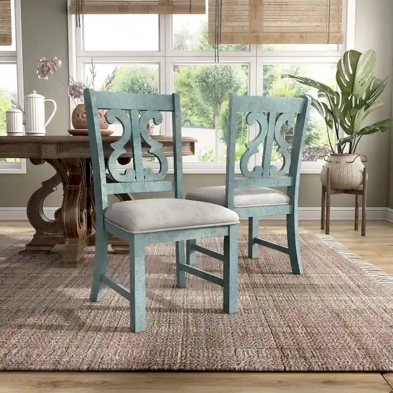 Sylmer Esszimmerstühle aus Holz im Landhausstil (2er-Set)