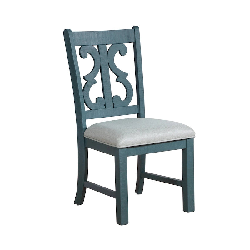 Chaises de salle à manger en bois style champêtre Sylmer (lot de 2)