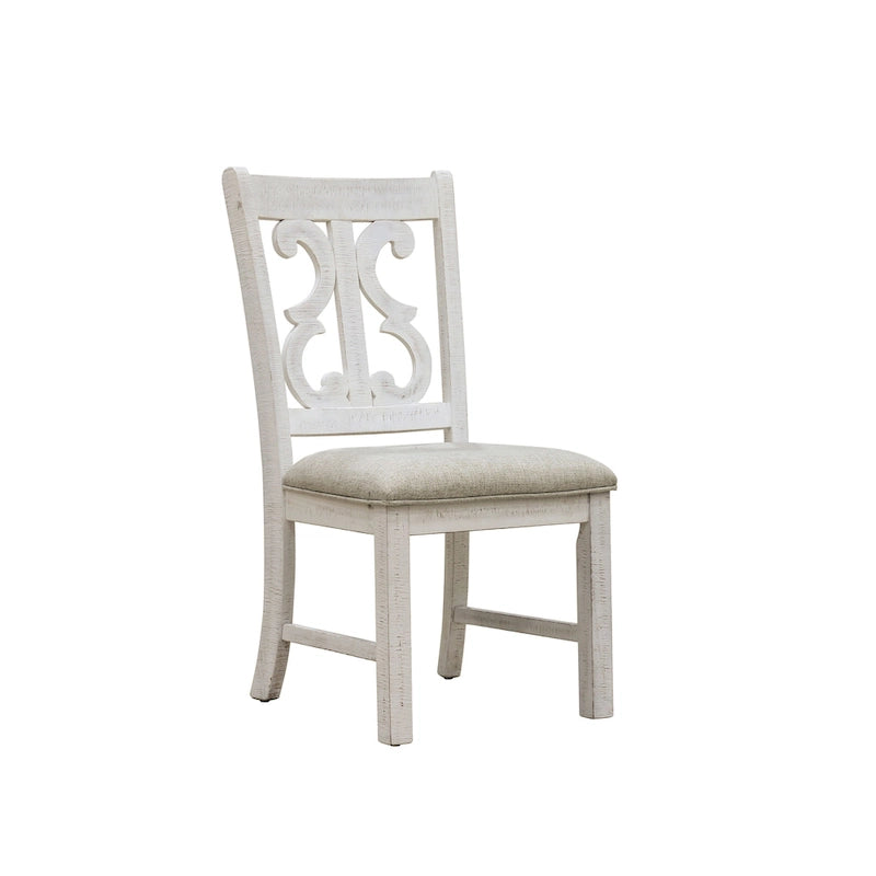 Chaises de salle à manger en bois style champêtre Sylmer (lot de 2)