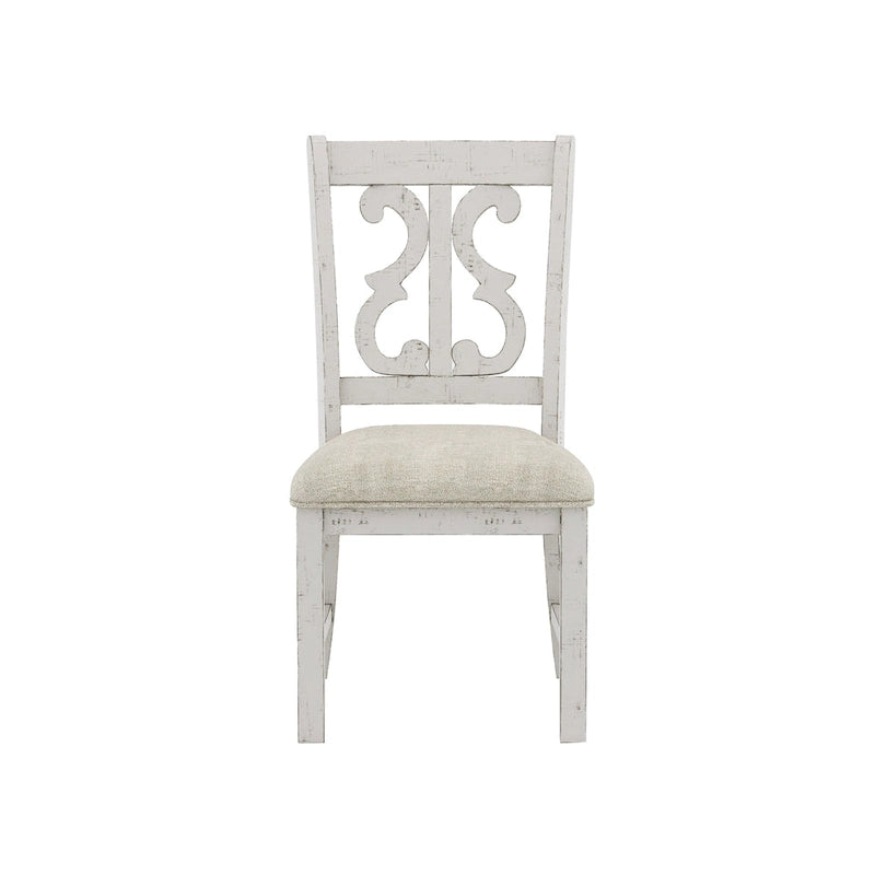 Chaises de salle à manger en bois style champêtre Sylmer (lot de 2)